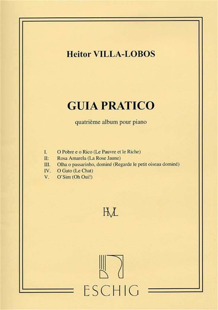 Villa-Lobos Guia Pratico Album N 4 Piano